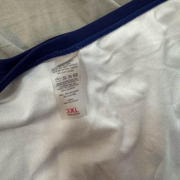 Blue Swim Suit Plus Size - Picture 5 of 5